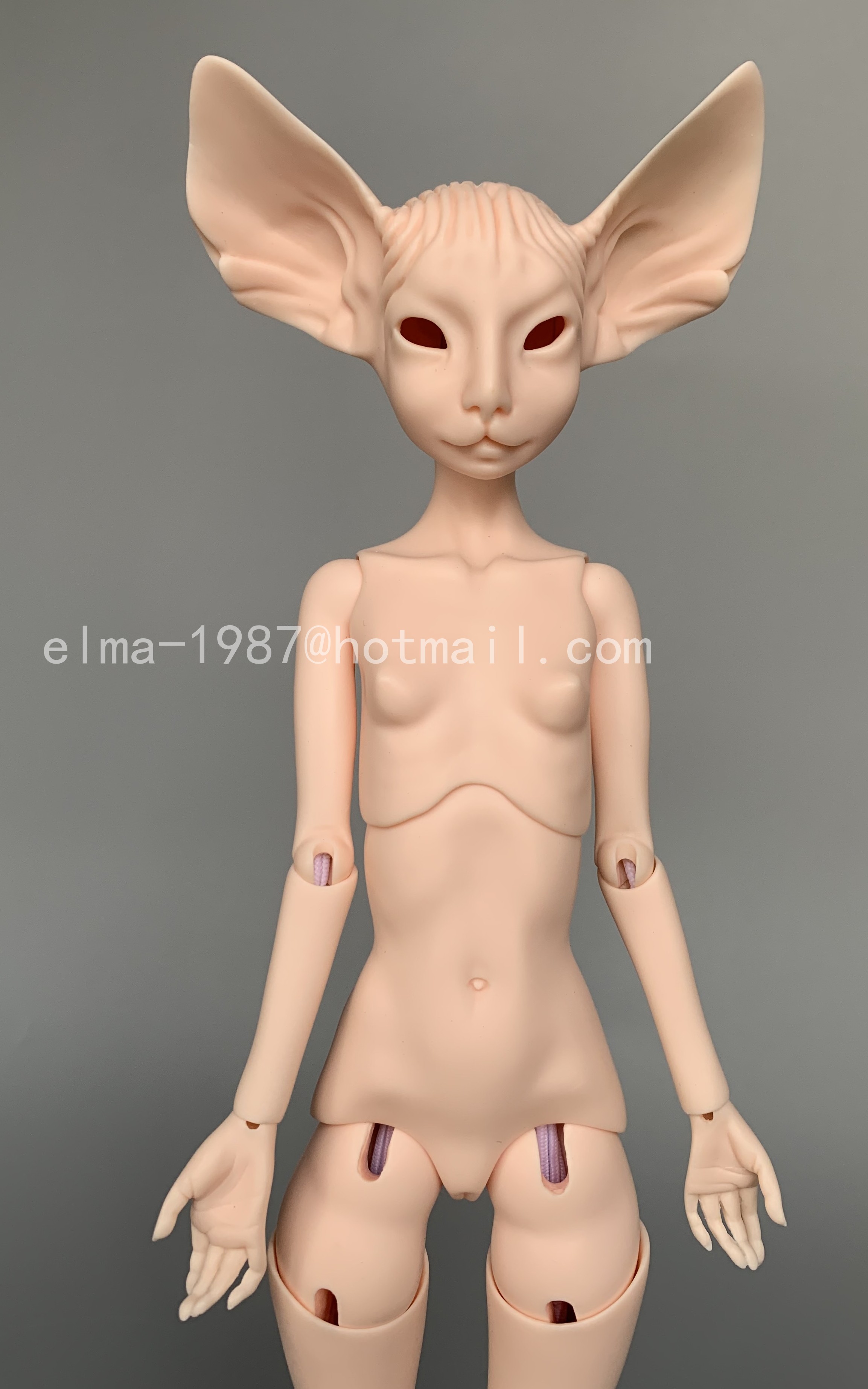 Cat face girl Sphinx 1/4 bjd - Click Image to Close